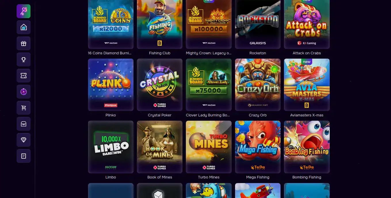 Мобильный интерфейс Kush casino на экране смартфона